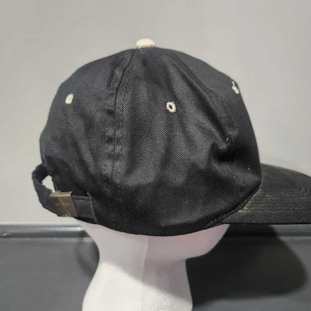 VTG Y2K 2000s Converse All Star Chuck Taylor Black Adjustable Strapback‎ Hat Cap